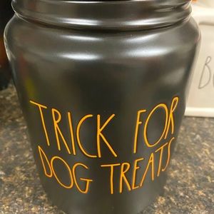 RAE DUNN Halloween Trick for Dog Treats canister!!